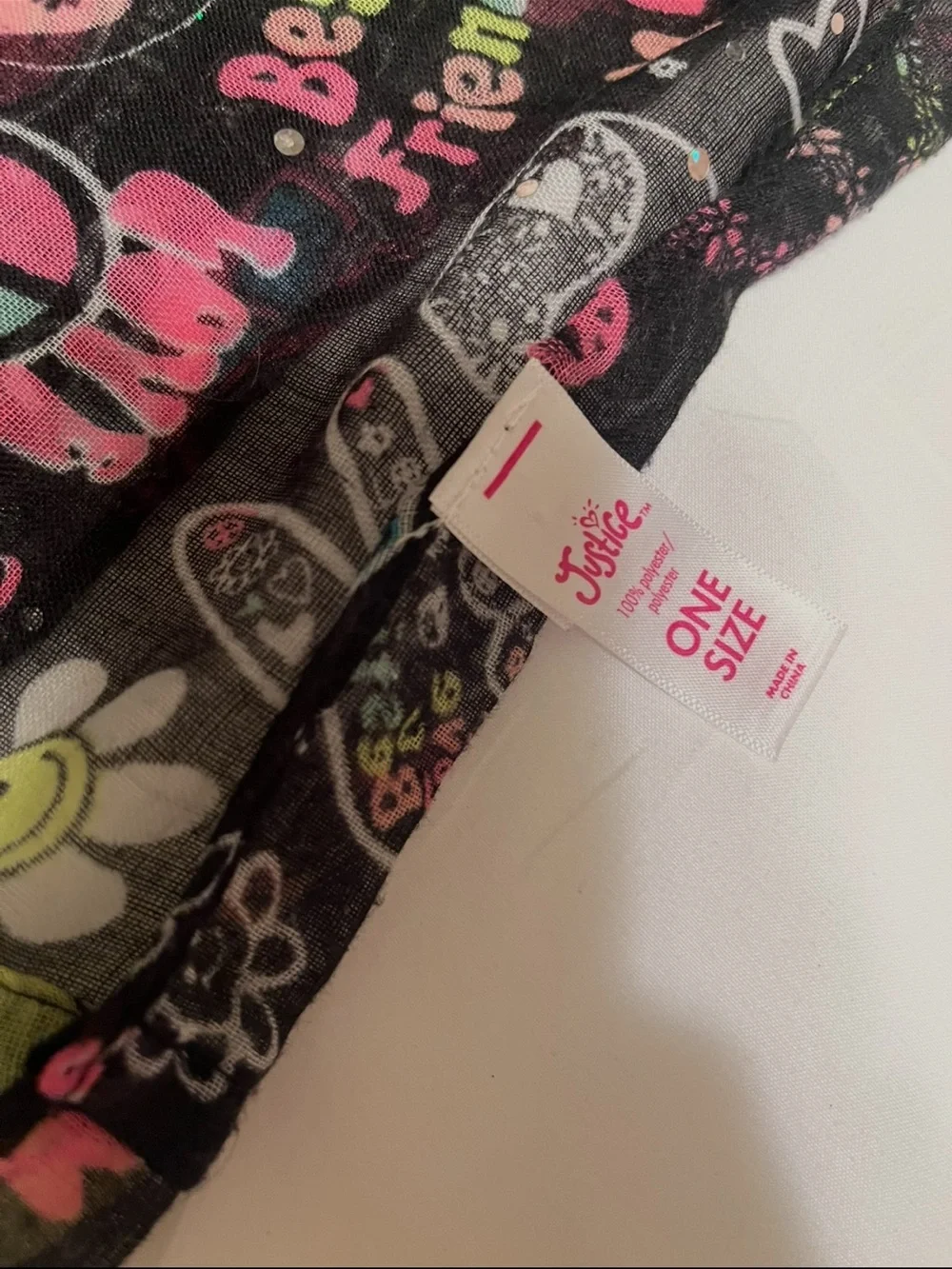 Justice girls scarf